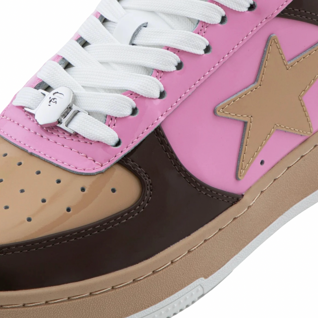 A Bathing Ape Bapesta #6 M1 Brown Pink