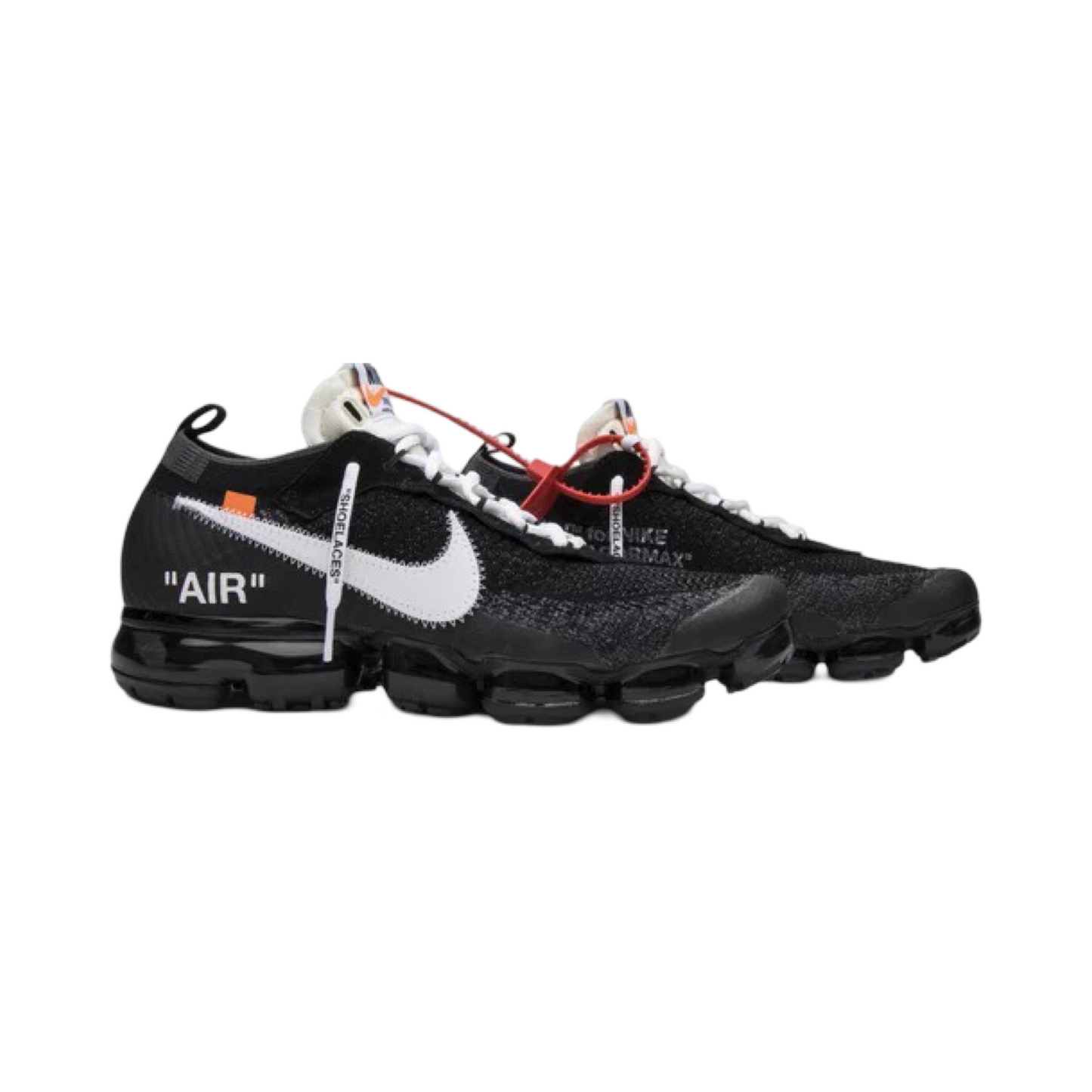 Off White x Nike Air Max Vapormax FK Flyknit Black White Clear