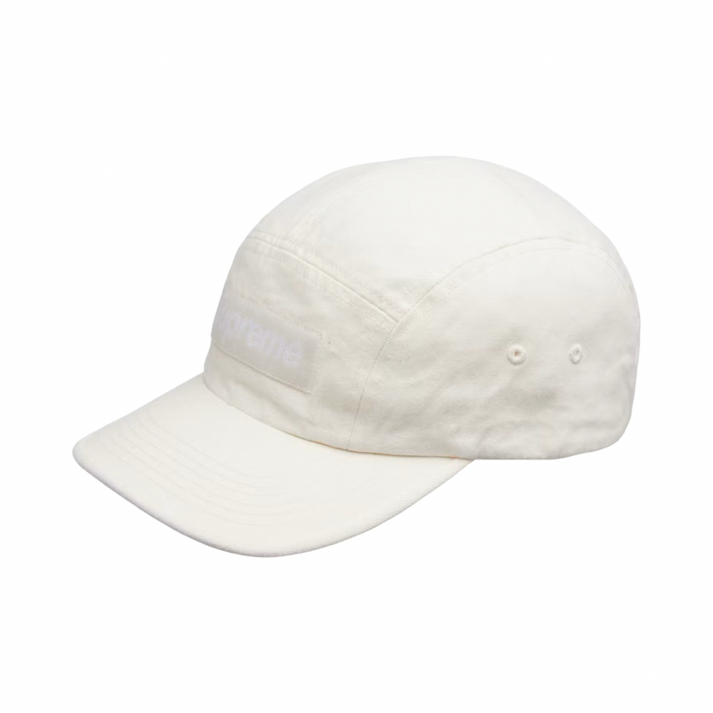 Supreme FW23 Washed Chino Twill Camp Cap Natural