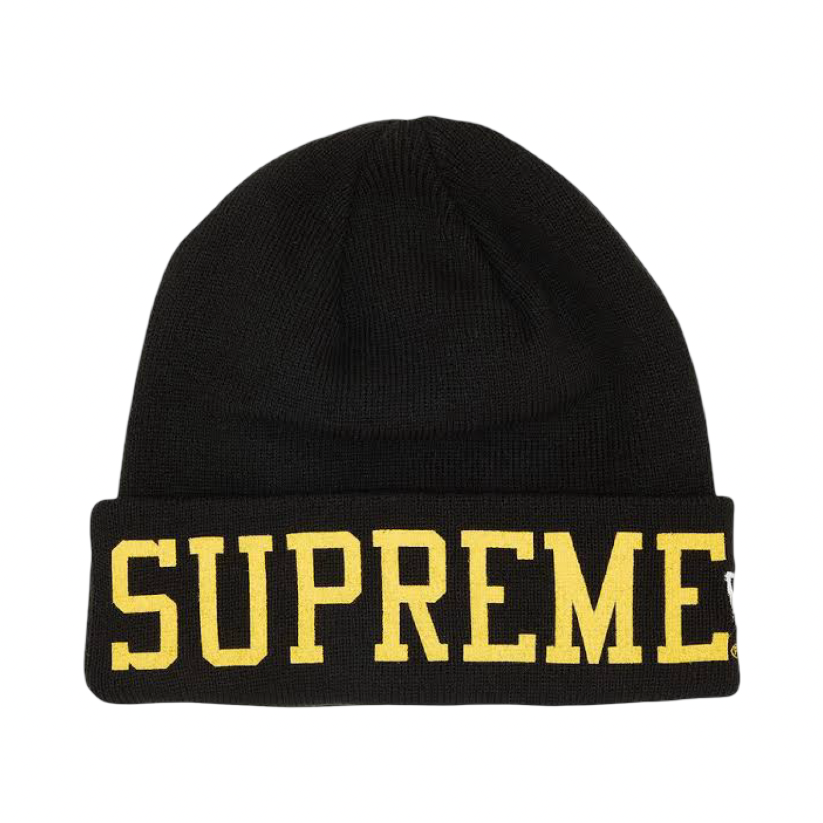 Supreme x New Era Varsity Printed Beanie Black FW23