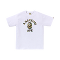 A Bathing Ape Bape College Tee Yellow Camo