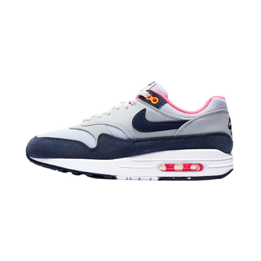 Women's Nike Air Max 1 Pure Platinum Midnight Navy Racer Pink