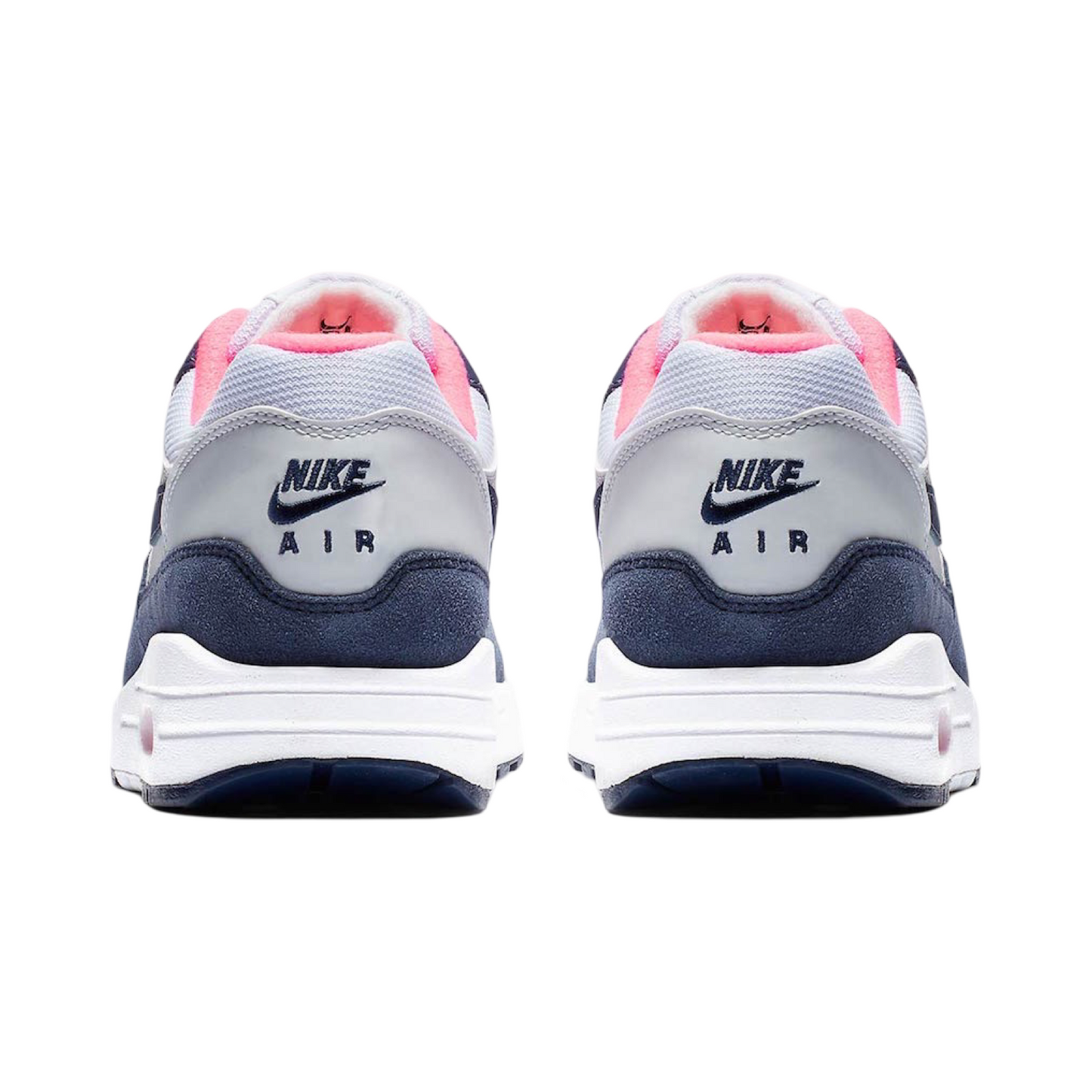 Women's Nike Air Max 1 Pure Platinum Midnight Navy Racer Pink