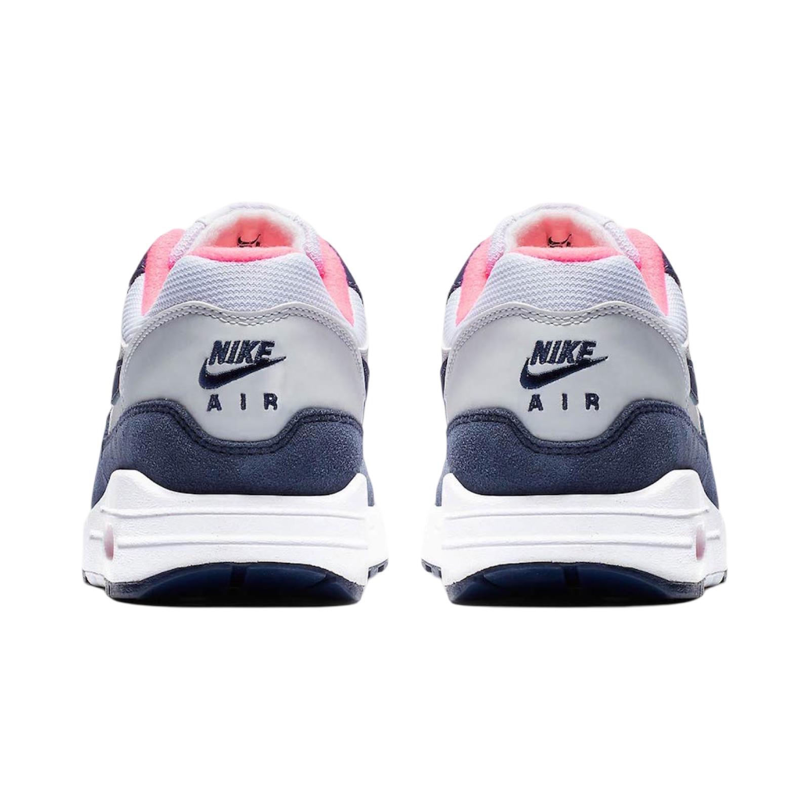 Women's Nike Air Max 1 Pure Platinum Midnight Navy Racer Pink