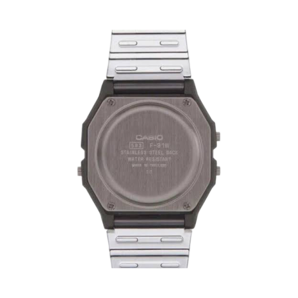 Casio Digital Grey Resin Band Watch F91WS-8D