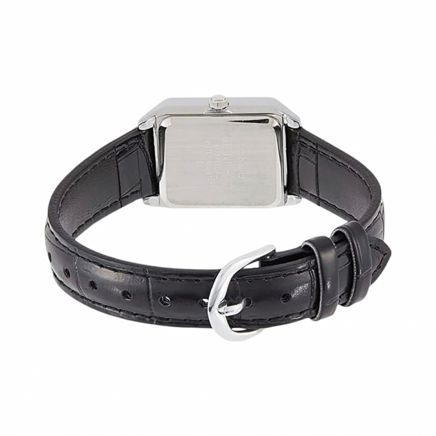 Casio Ladies Classic LTPV007L-7B1  Analogue Watch Silver Black Black Leather Band