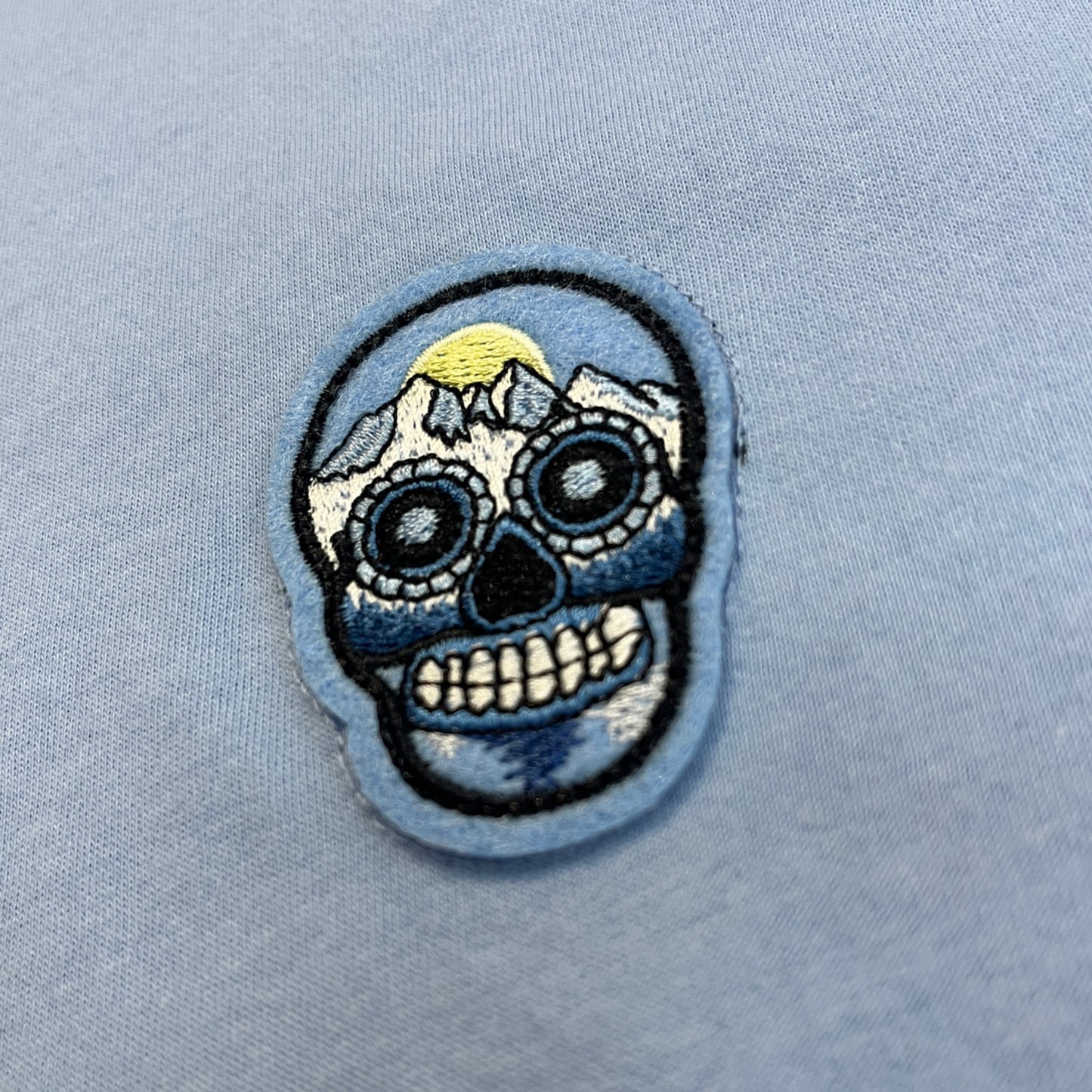 Suspicious Antwerp Sky Blue Skull Tee