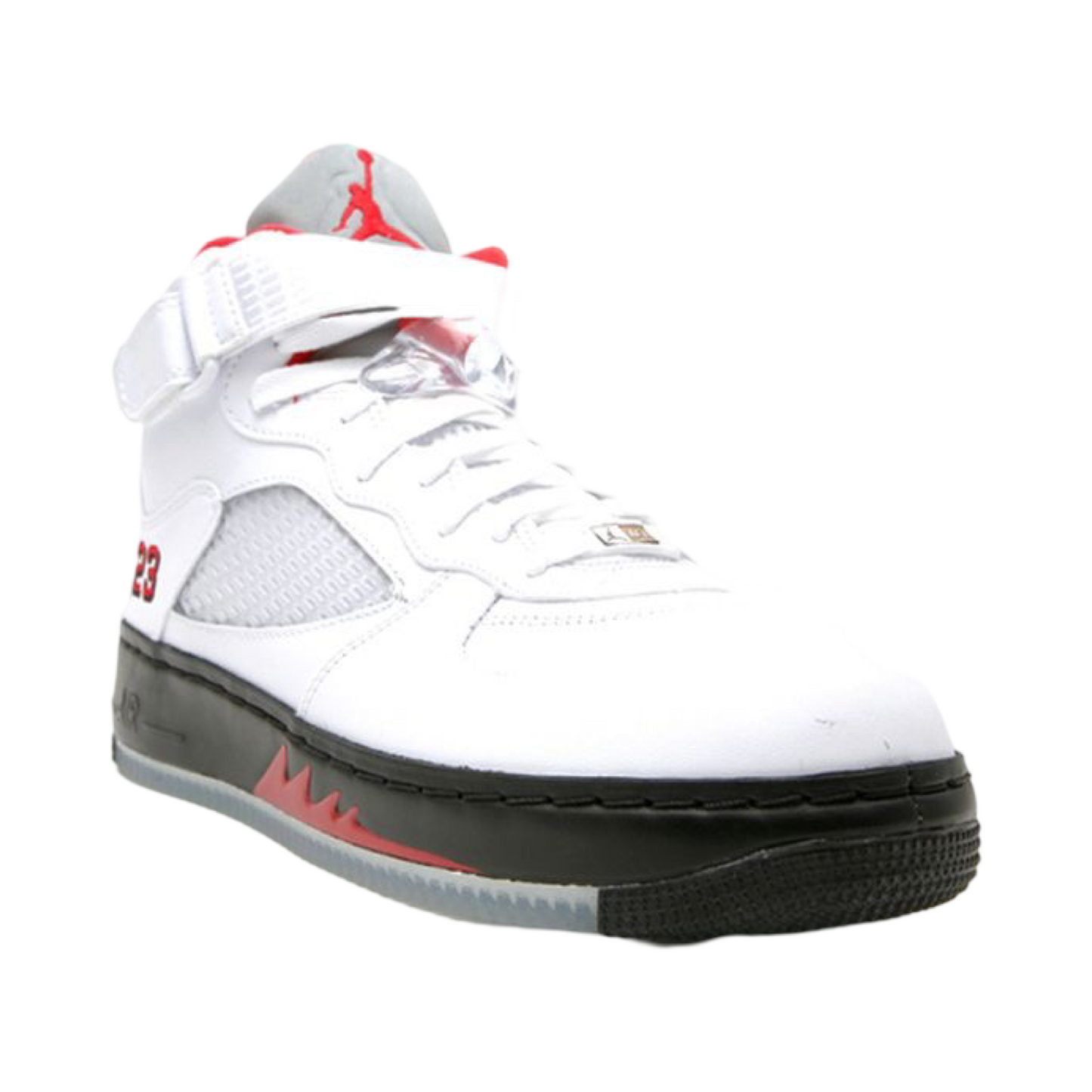 Air Jordan Force 5 Fusion AJF5 White Varsity Red Black 2008