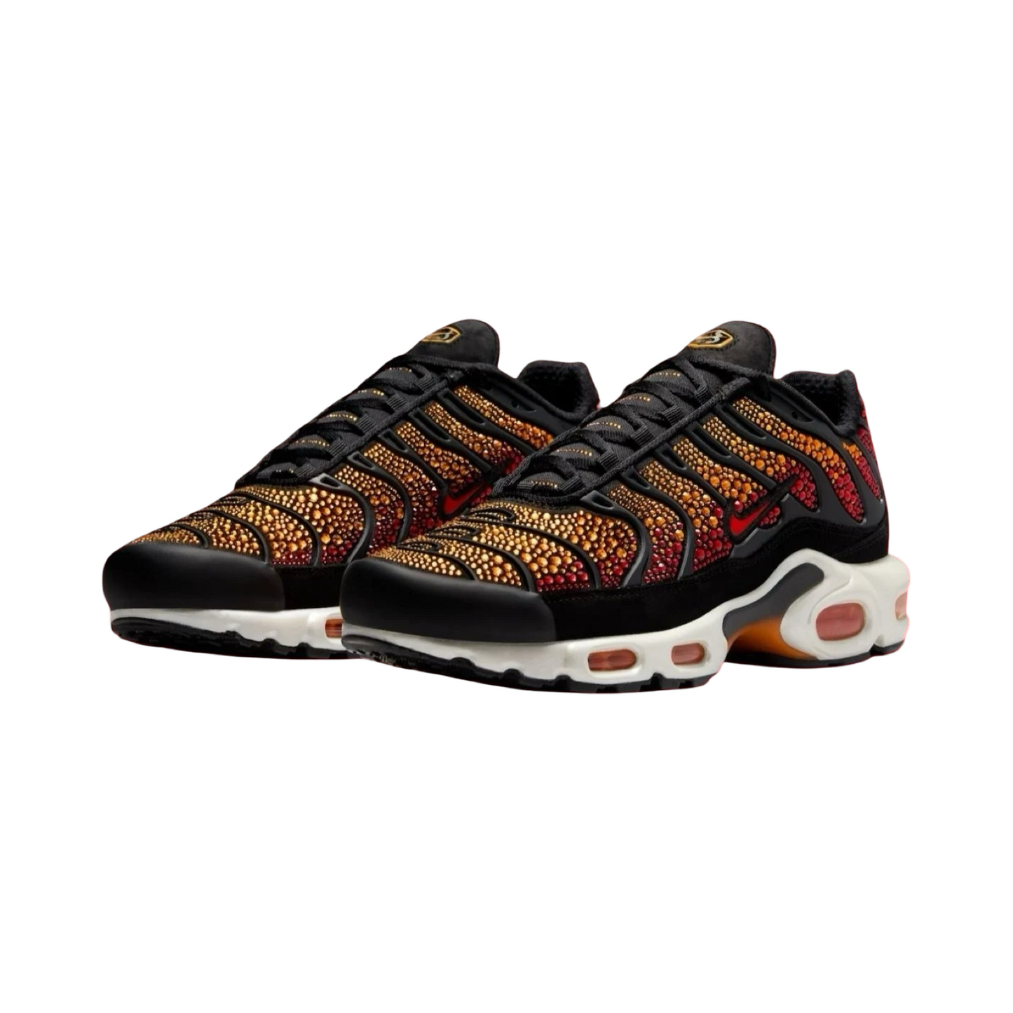 Women's Nike Air Max Plus TN x Swarovski Black Fired Red Pimento