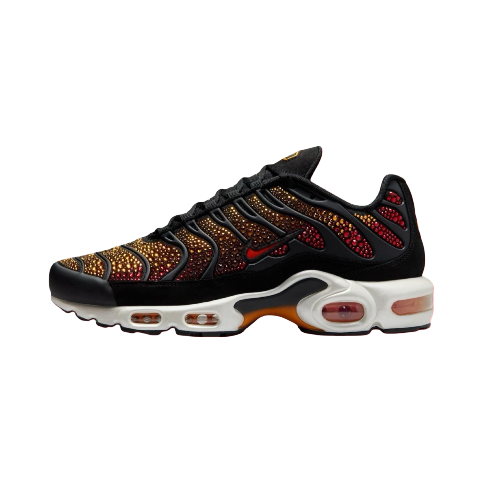 Women's Nike Air Max Plus TN x Swarovski Black Fired Red Pimento