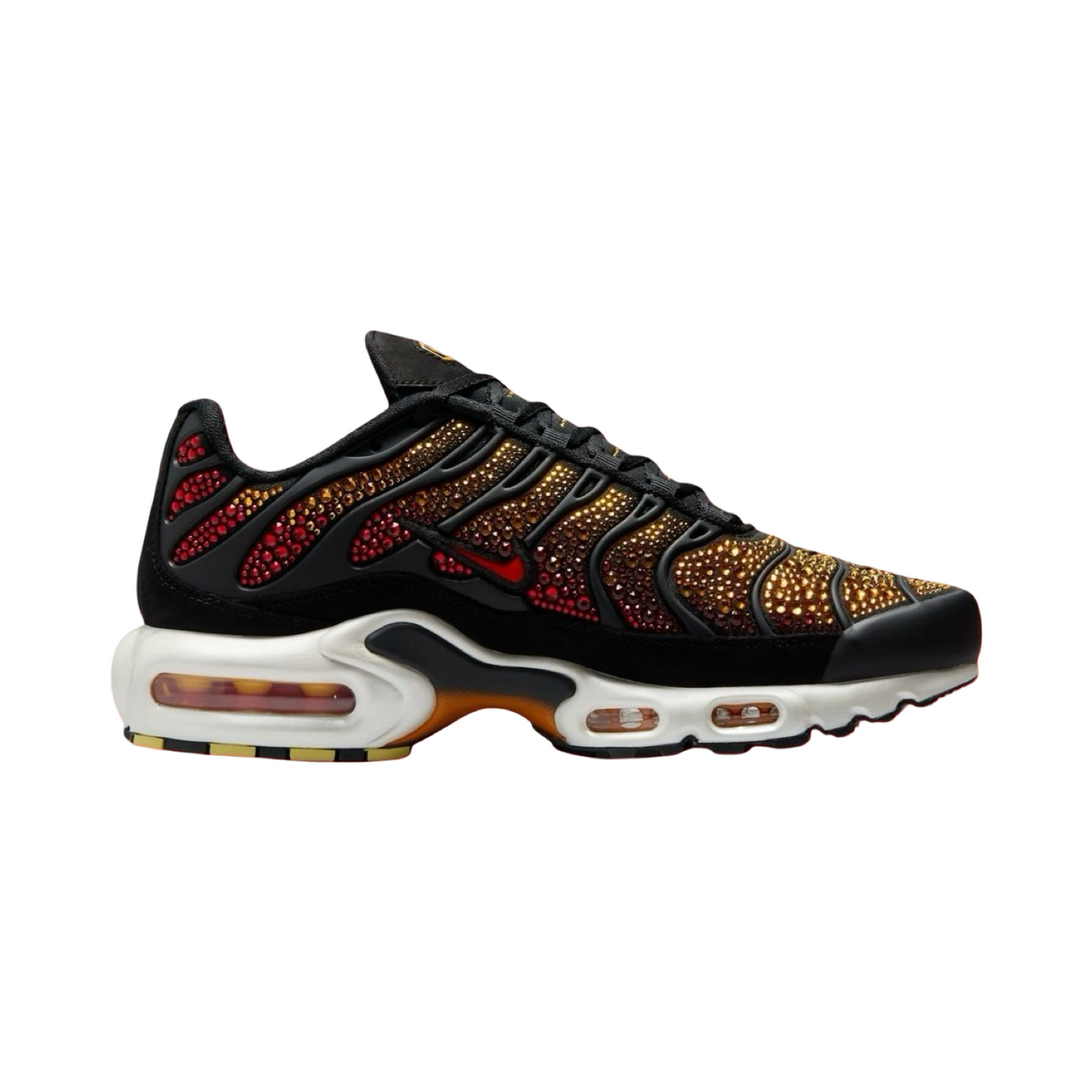 Women's Nike Air Max Plus TN x Swarovski Black Fired Red Pimento