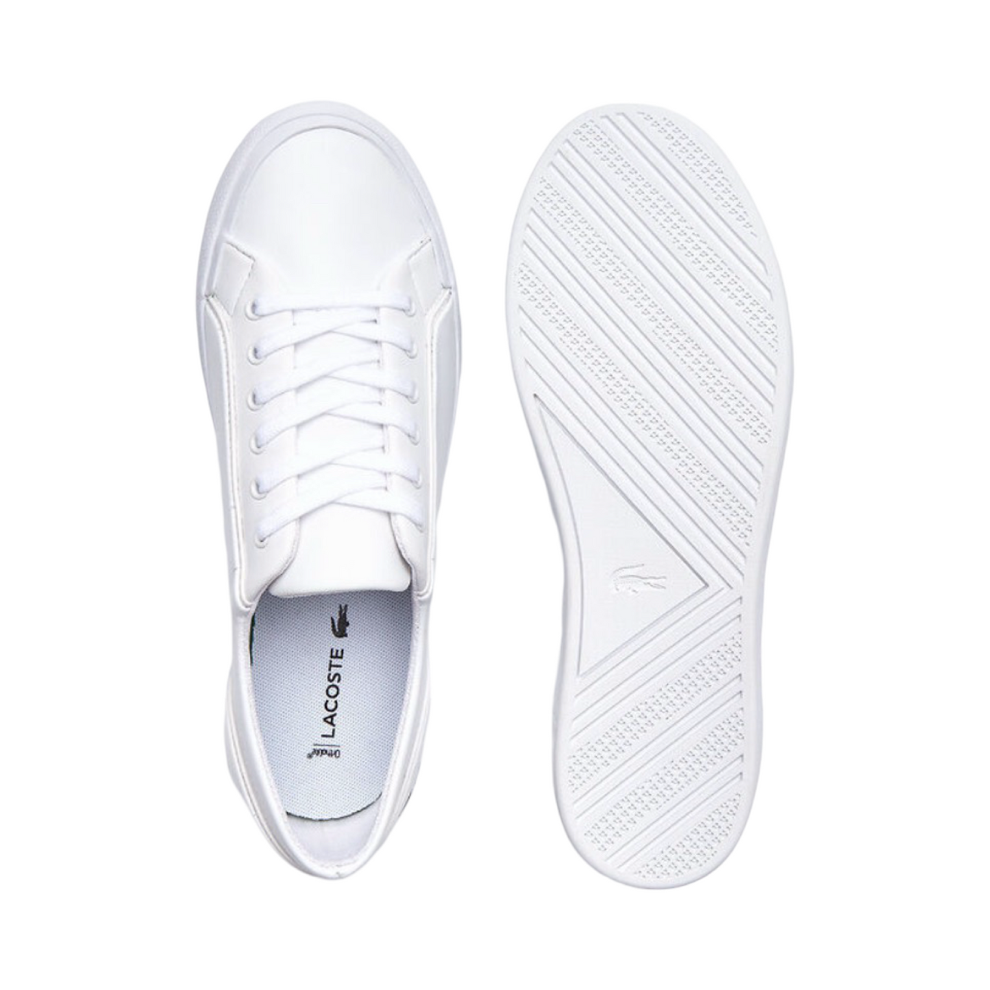 Women's Lancelle White Green by Lacoste