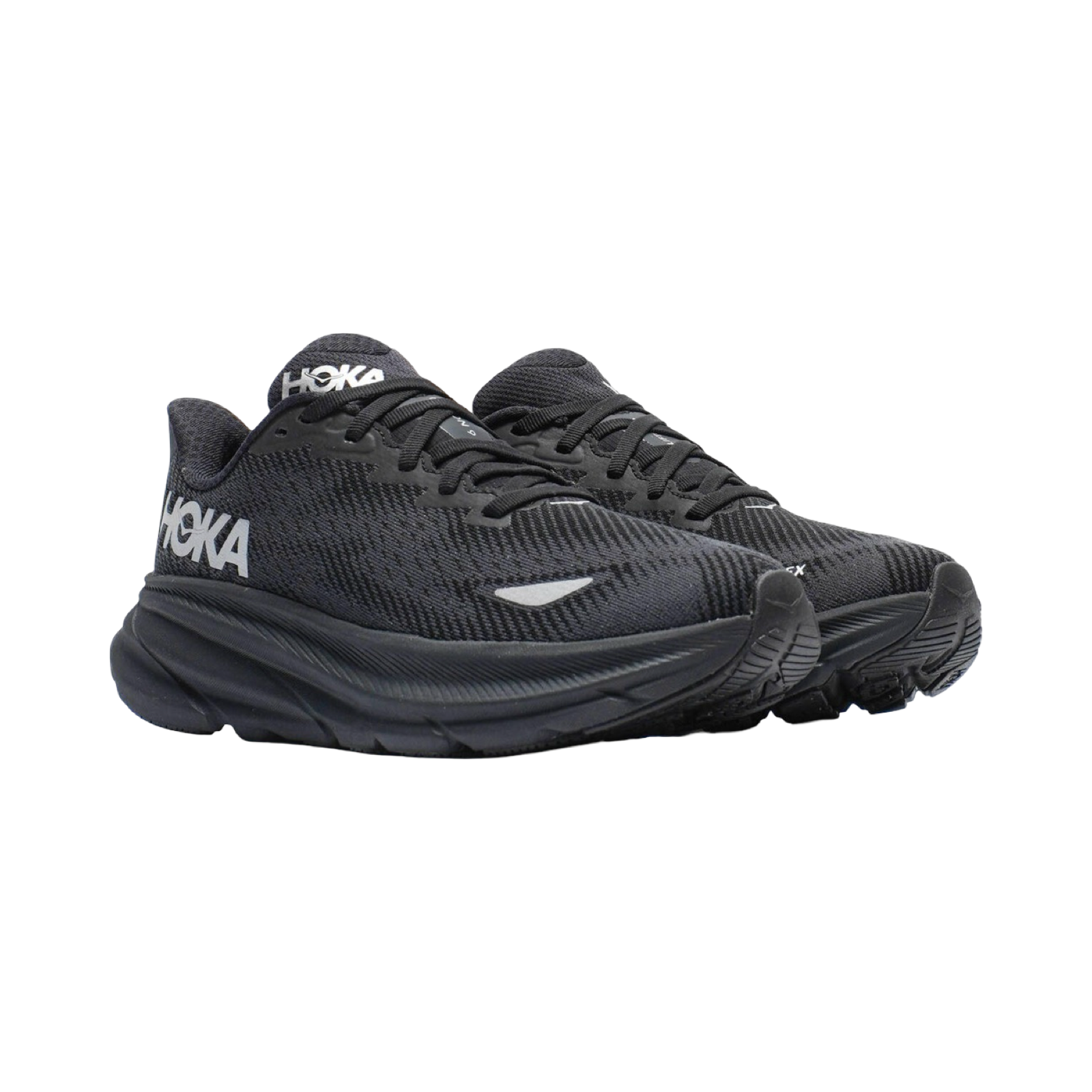 Women's Hoka Clifton 9 GTX Goretex B Width Black Black
