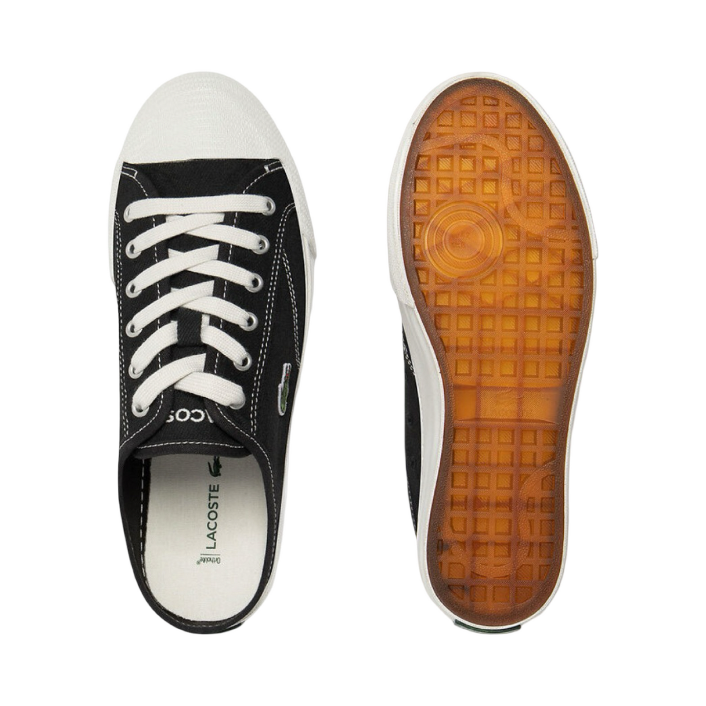 Lacoste Women’s Backcourt Mule 124 Black Off White