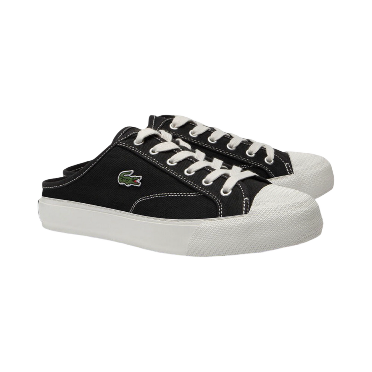 Lacoste Women’s Backcourt Mule 124 Black Off White