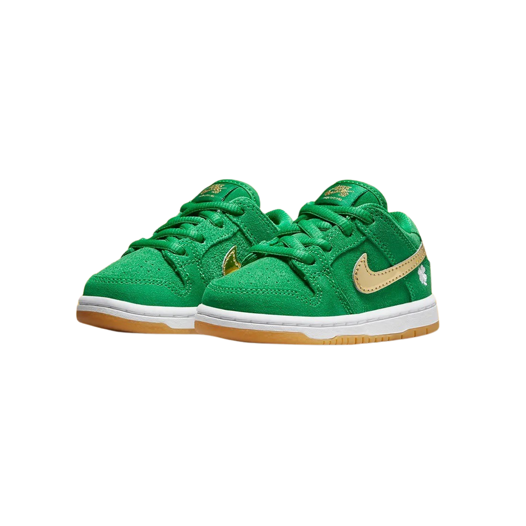 Toddler Nike SB Dunk Low TD St Patrick's Day (TD) Lucky Green Metallic Gold