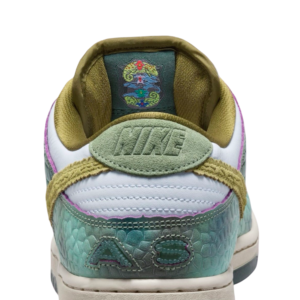 Nike SB Dunk Low Pro QS Oil Green Desert Moss White