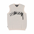 Stussy Smooth Stock Knit Vest Cream