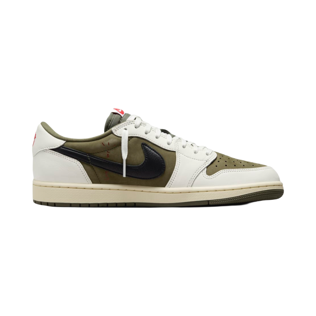Air Jordan 1 Low OG x Travis Scott Medium Olive Black White DM7866-200