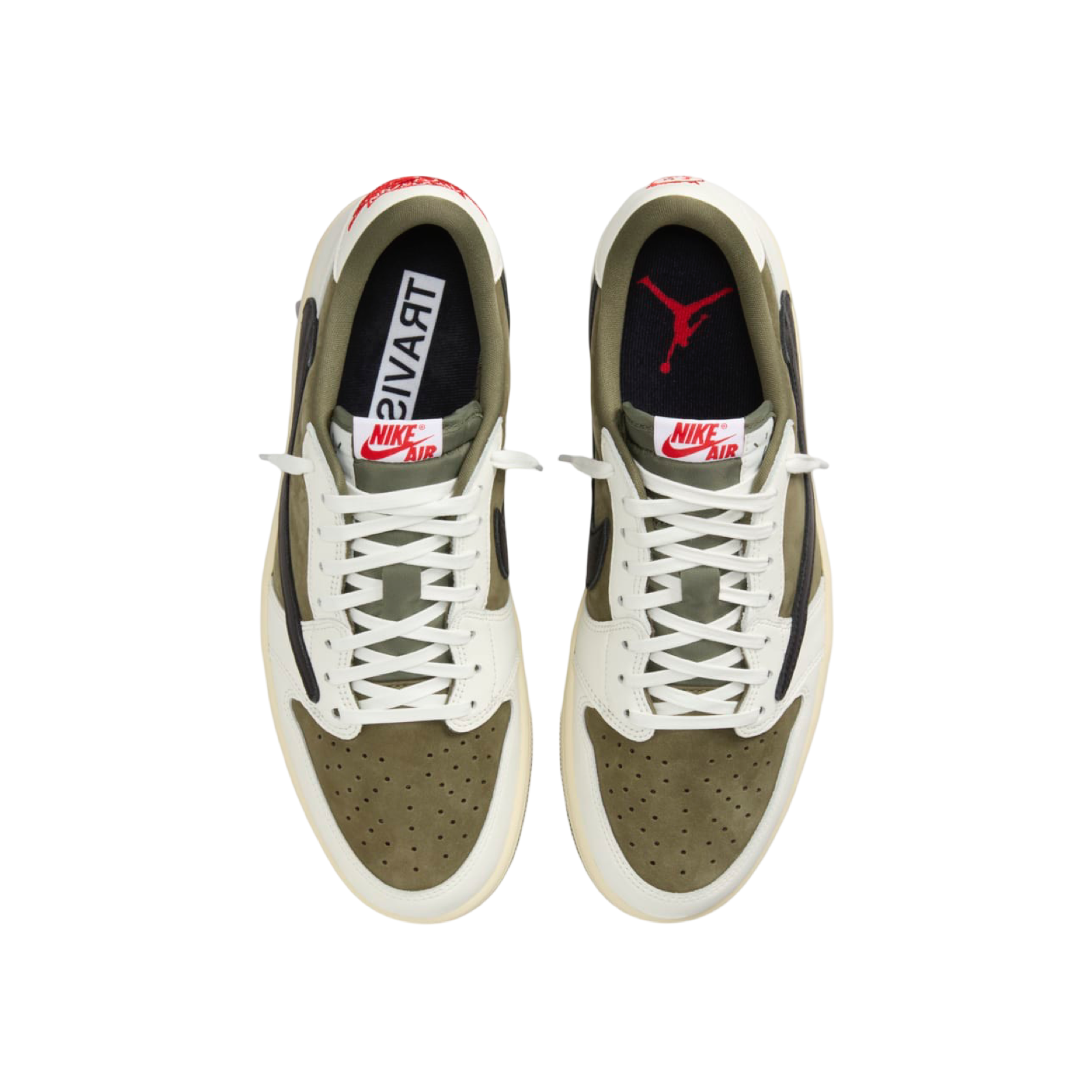 Air Jordan 1 Low OG x Travis Scott Medium Olive Black White DM7866-200