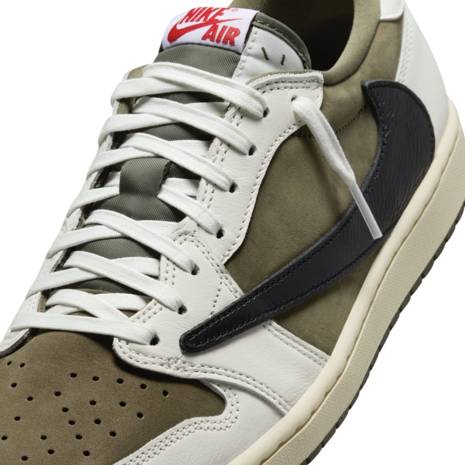 Air Jordan 1 Low OG x Travis Scott Medium Olive Black White DM7866-200