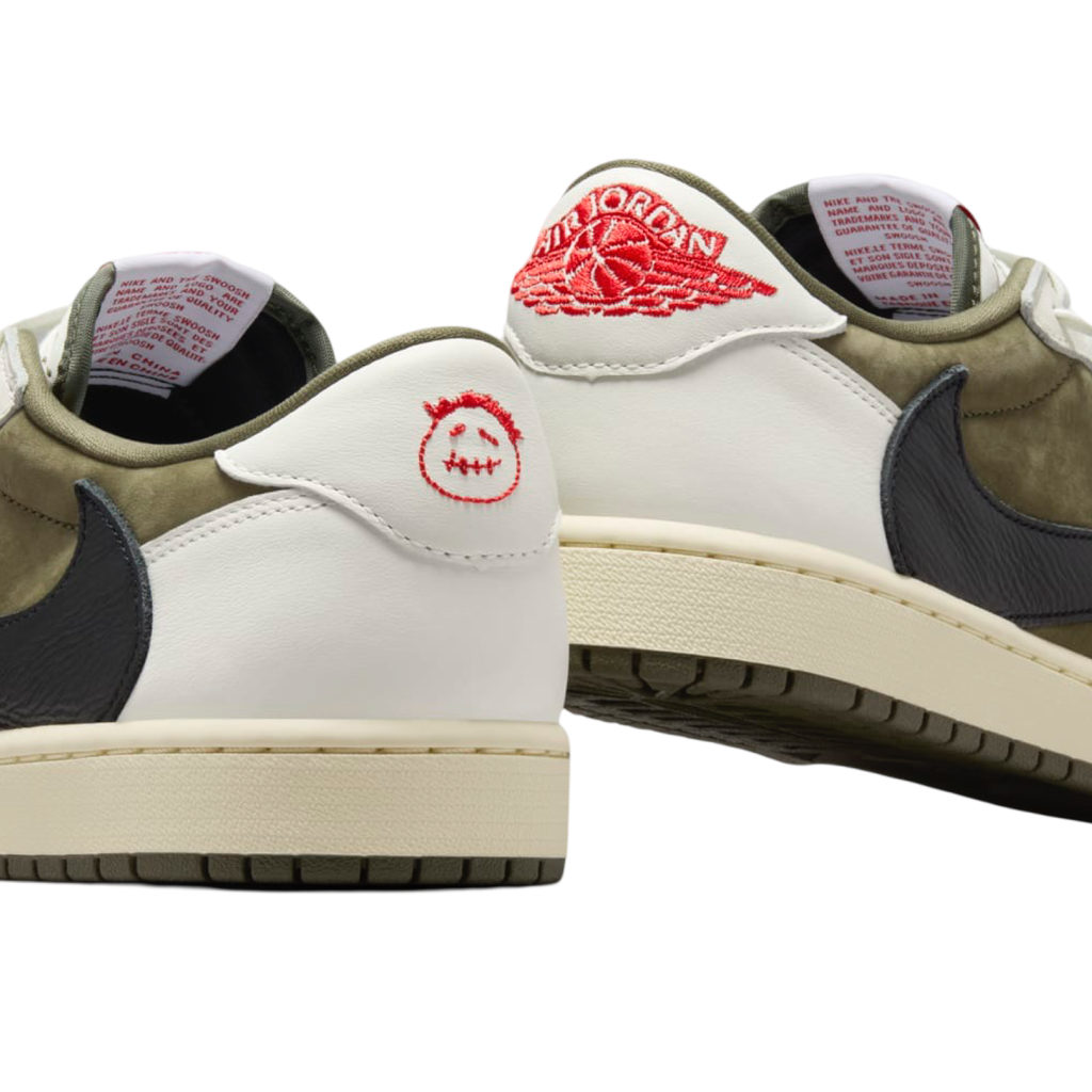 Air Jordan 1 Low OG x Travis Scott Medium Olive Black White DM7866-200