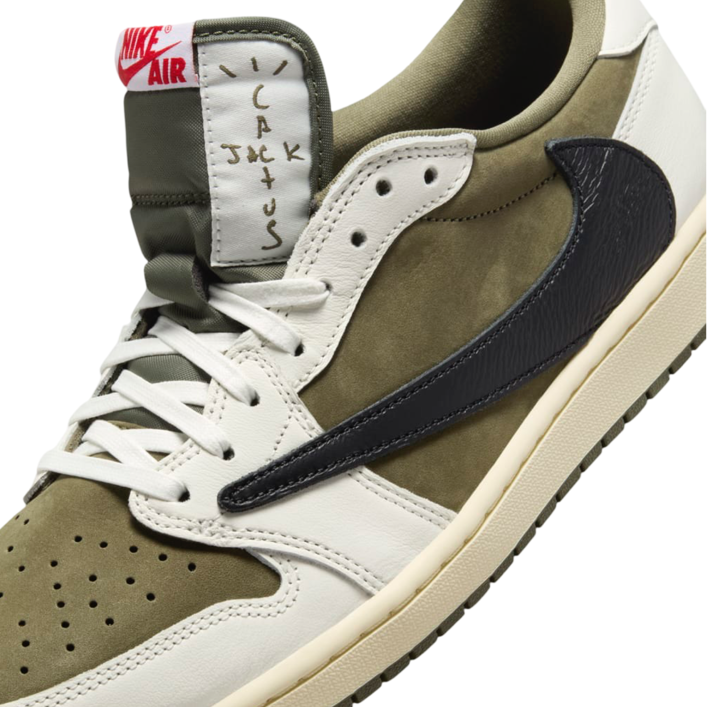 Air Jordan 1 Low OG x Travis Scott Medium Olive Black White