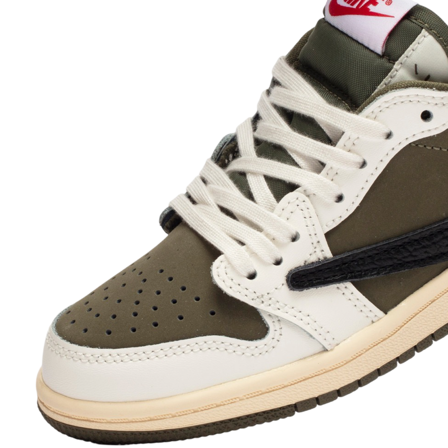 Kids Air Jordan 1 Low OG SP (PS) x Travis Scott Medium Olive Black White