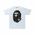 A Bathing Ape Bape Space Camo Big Ape Head White Tee