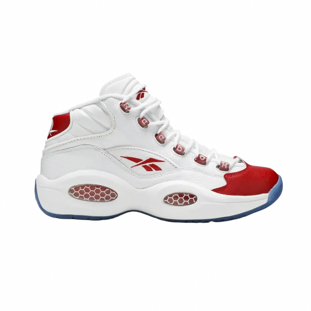 Reebok Question Mid Pearlized White Red