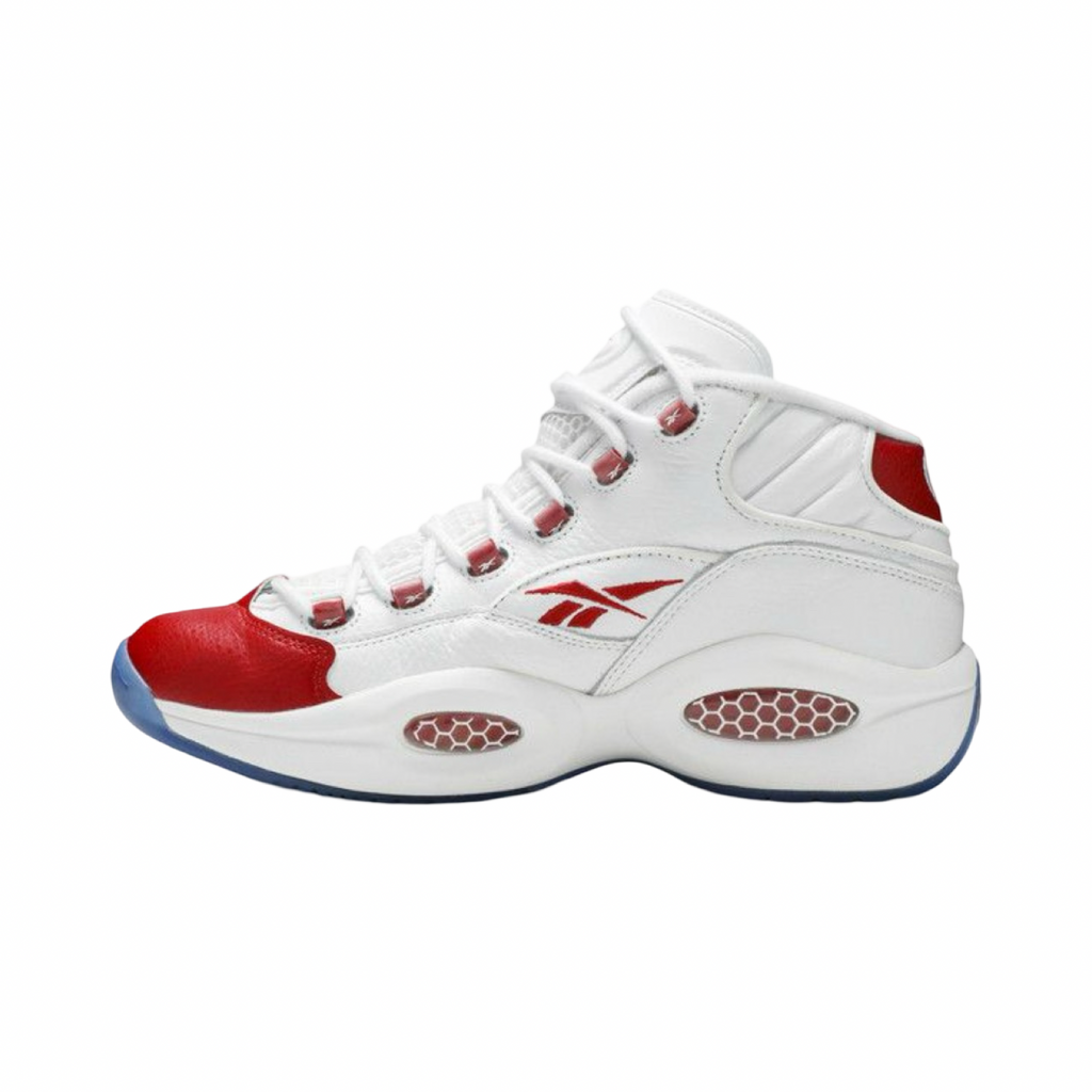 Reebok Question Mid Pearlized White Red