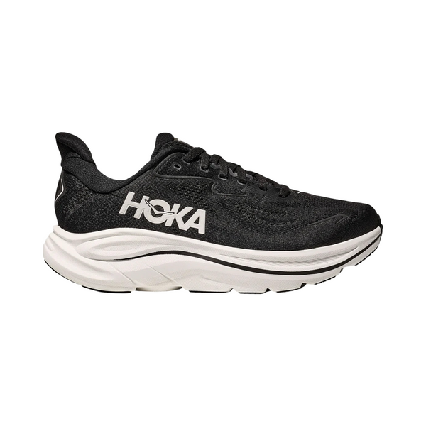 Men's Hoka Clifton 10 D Width Black White