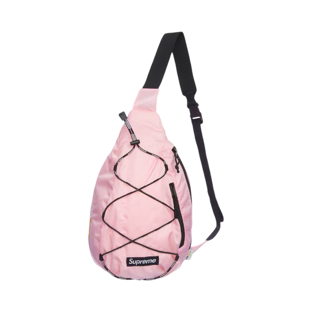 Supreme Corduroy Sling Bag Pink Black SS22