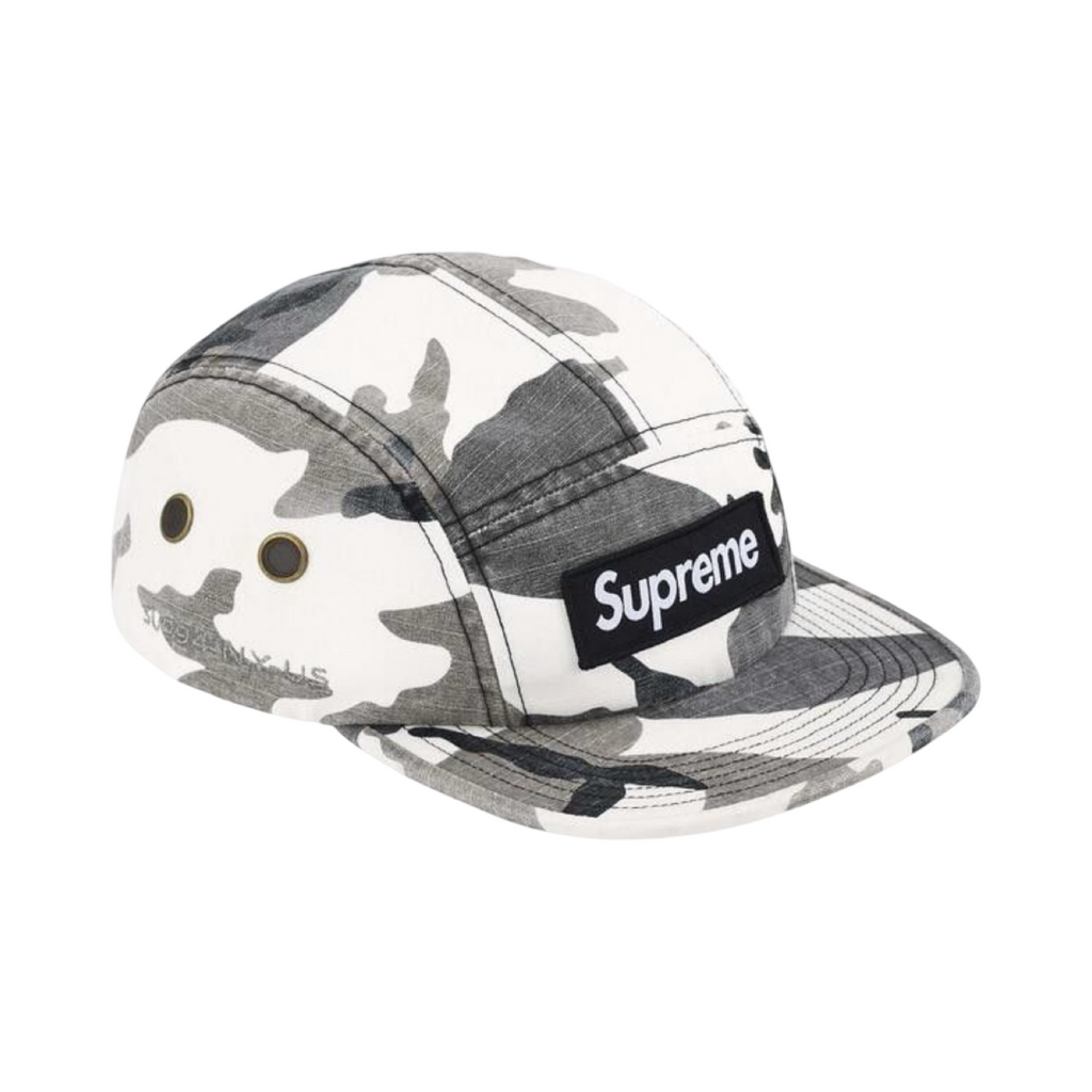 Supreme FW25 Military Camp Cap White Camo
