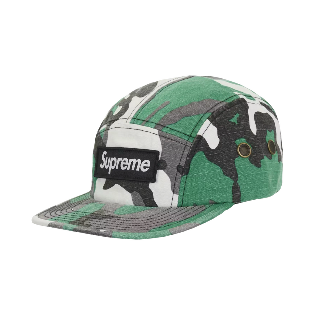 Supreme FW25 Military Camp Cap Green Camo