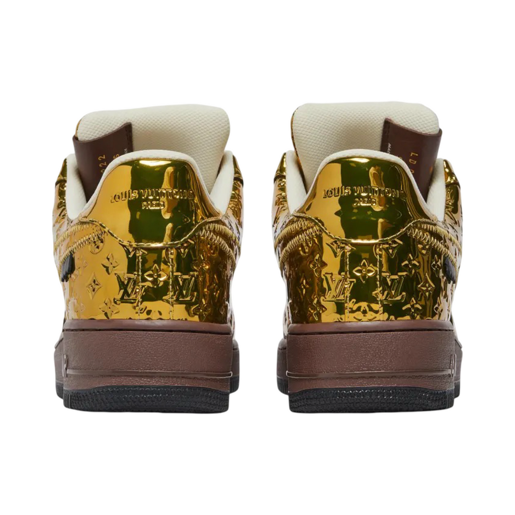 Louis Vuitton Nike Air Force 1 Low By Virgil Abloh Metallic Gold
