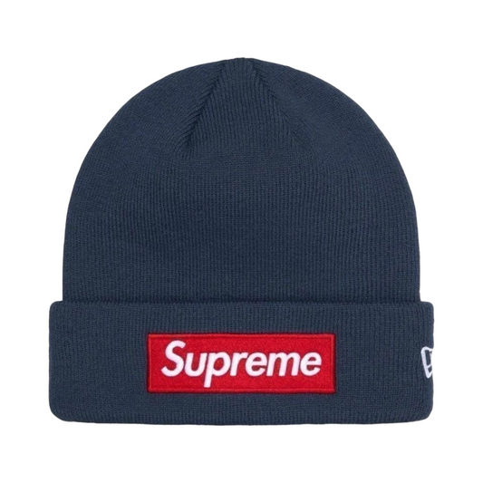 New Era x Supreme Beanie Navy Red FW22