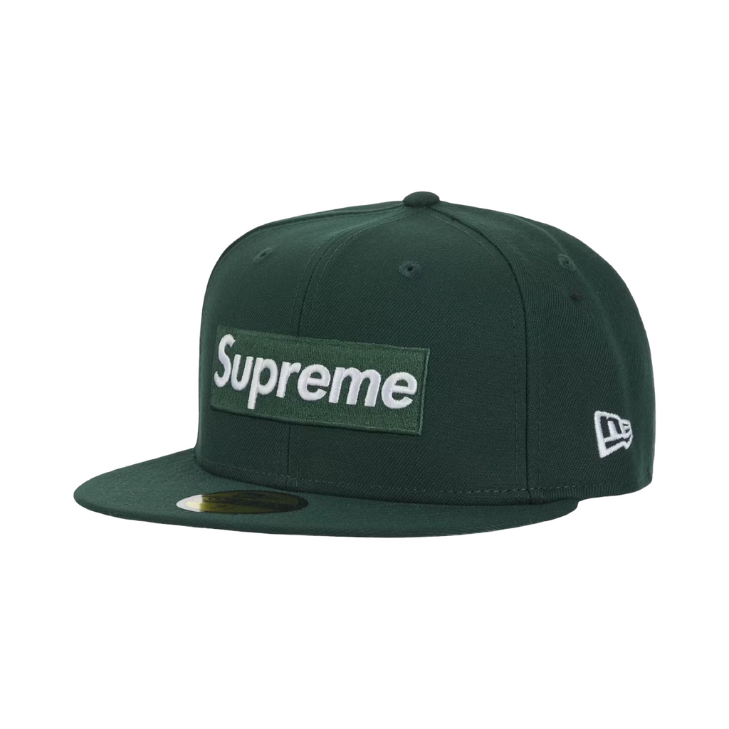Supreme x New Era 5950 Oakland A's Athletics Caps FW25 Green White