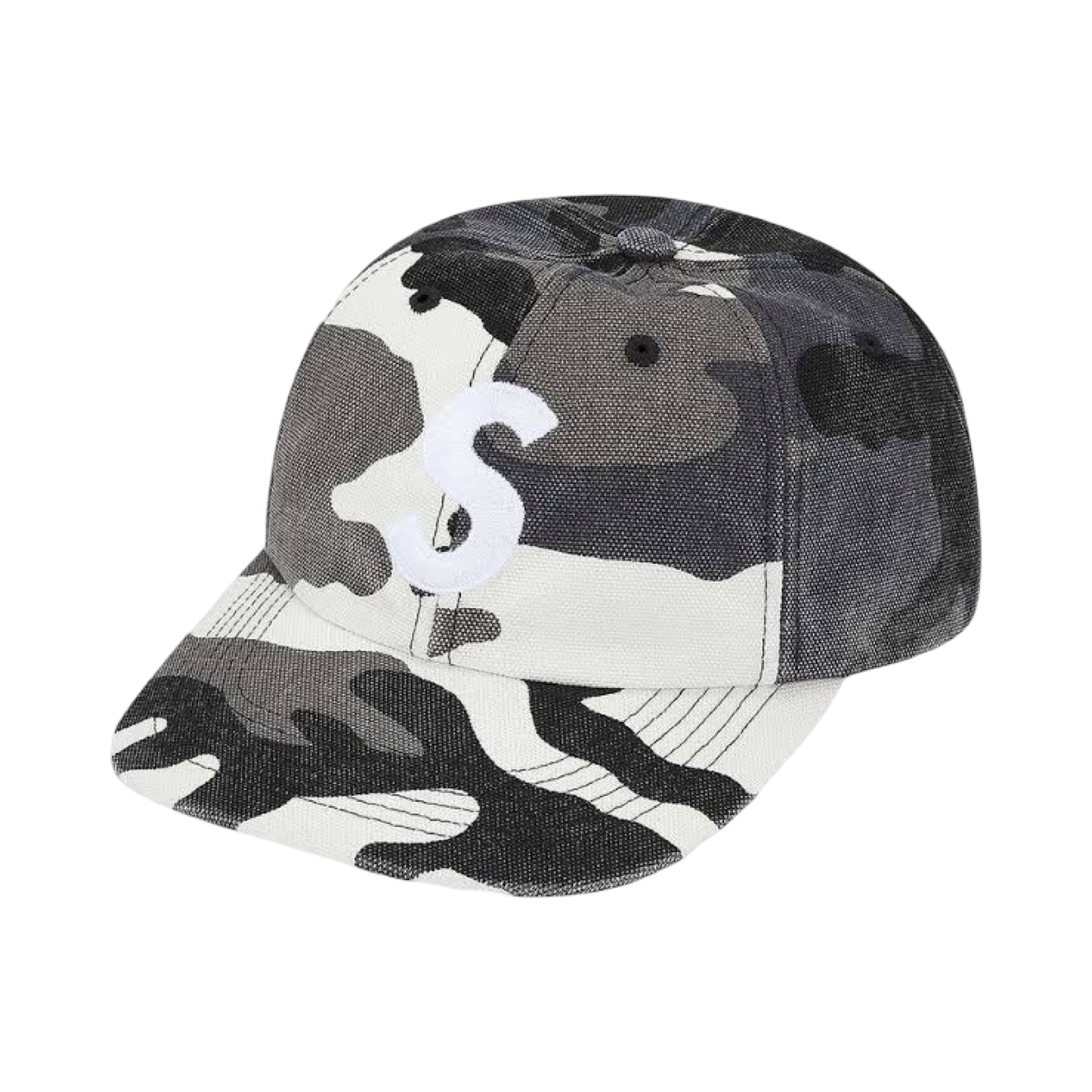 Supreme S Logo Cap White Camo SS26