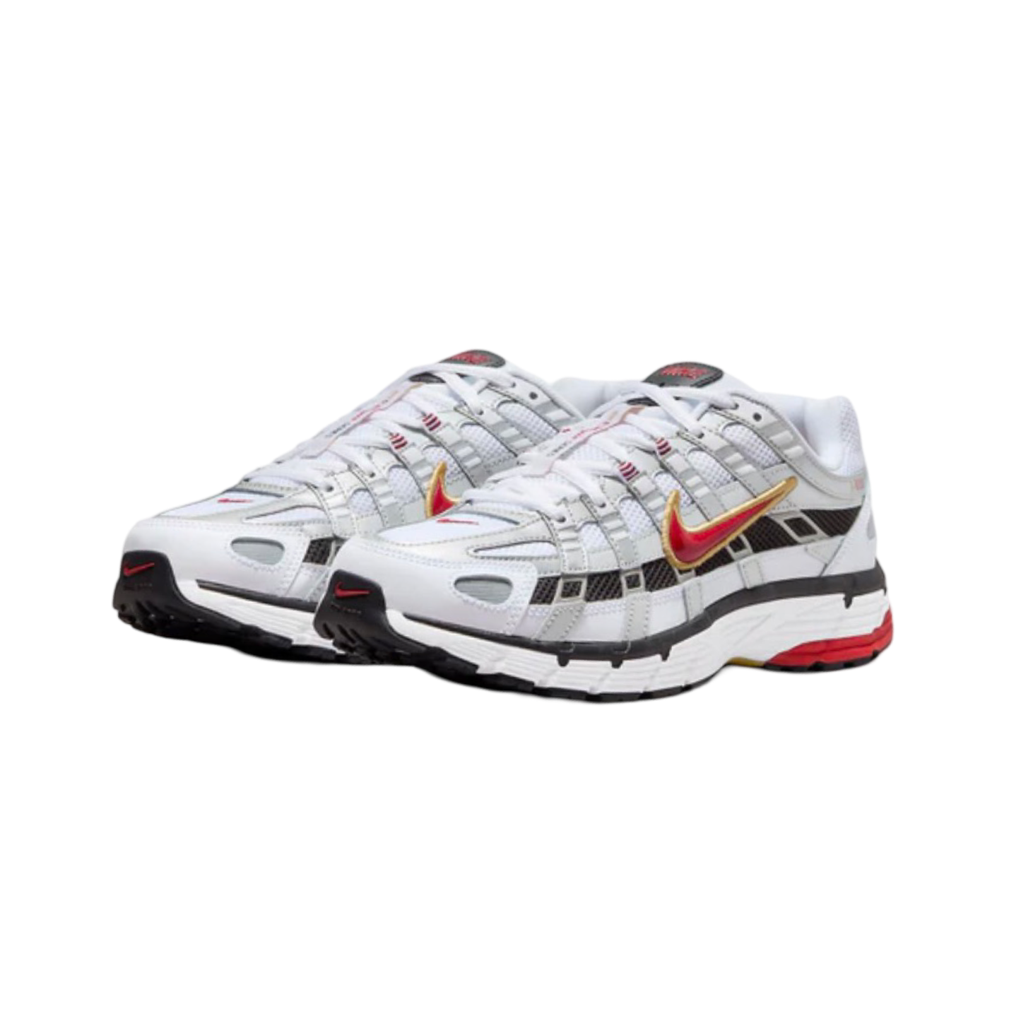 Nike P-6000 White Platinum Varsity Red