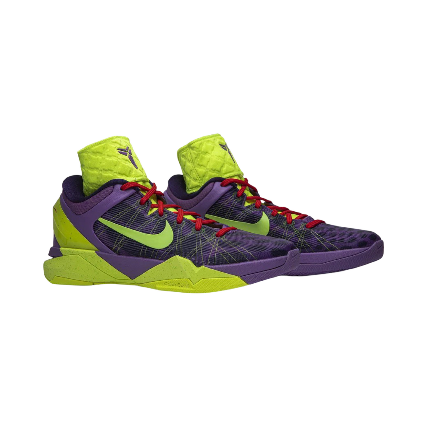 Nike Kobe 7 Supreme Xmas Violet Pop Volt Ink Action Red