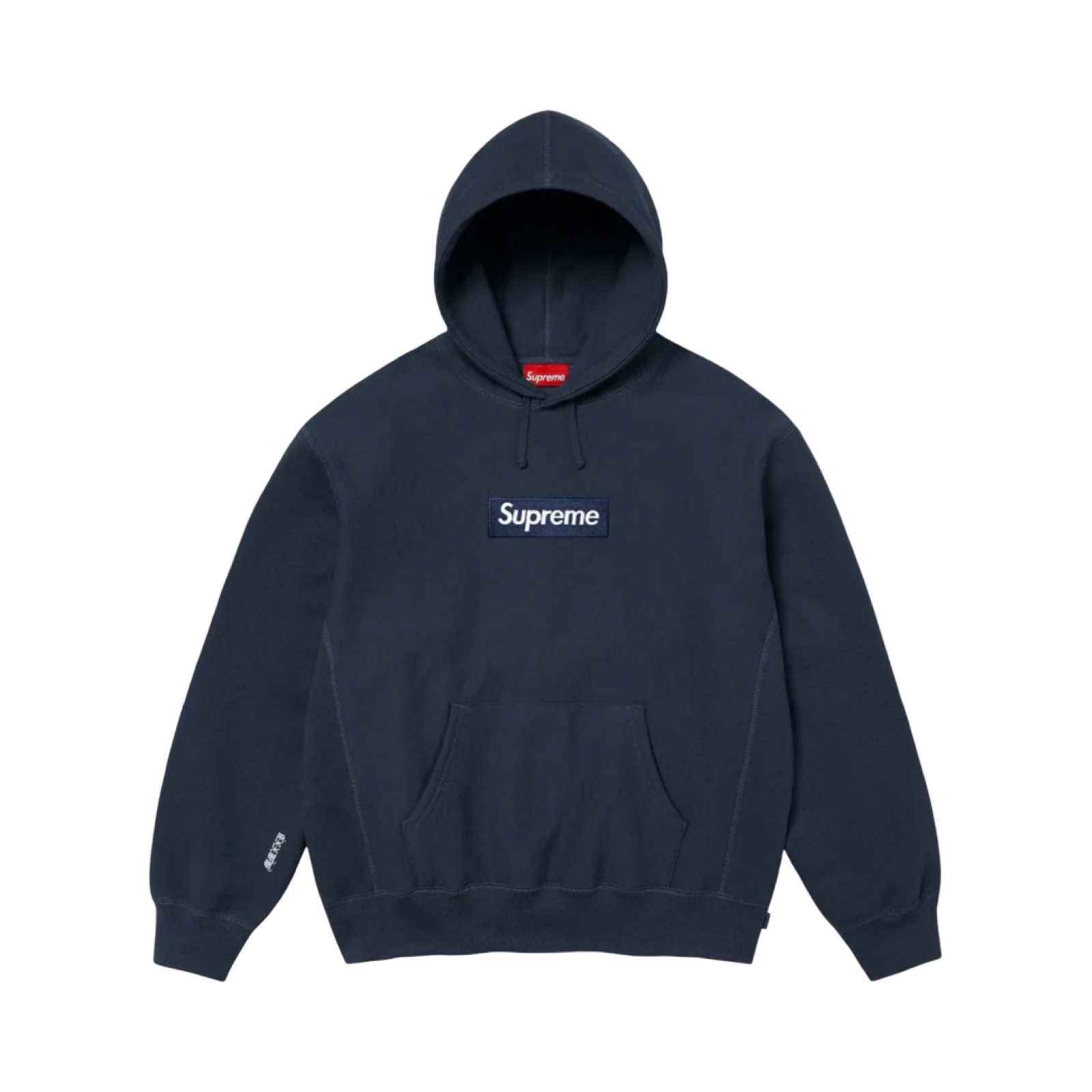 Supreme Box Logo Hooded Sweatshirt FW25 Navy
