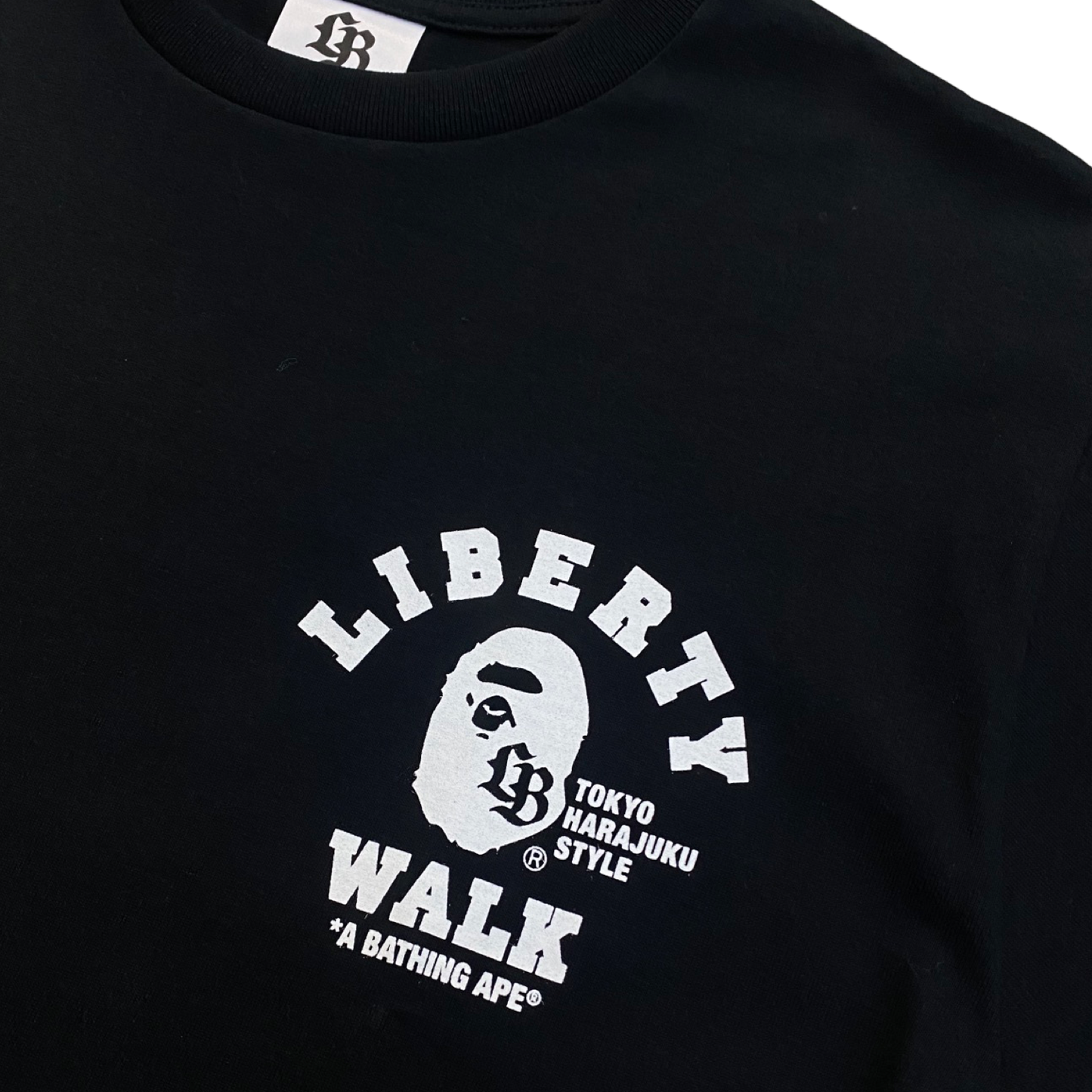 A Bathing Ape Bape x Liberty Walk Black Camo Back Print