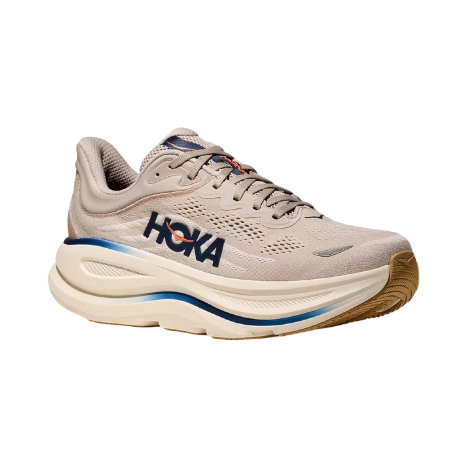Men's Hoka Bondi 9 2E Width Stucco Grout