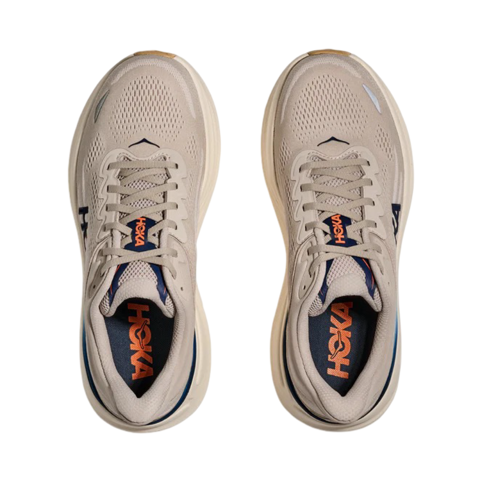 Men's Hoka Bondi 9 2E Width Stucco Grout