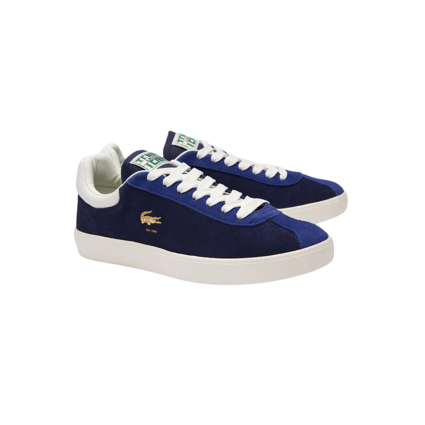 Men's Lacoste Baseshot Navy Gold White Sneakers