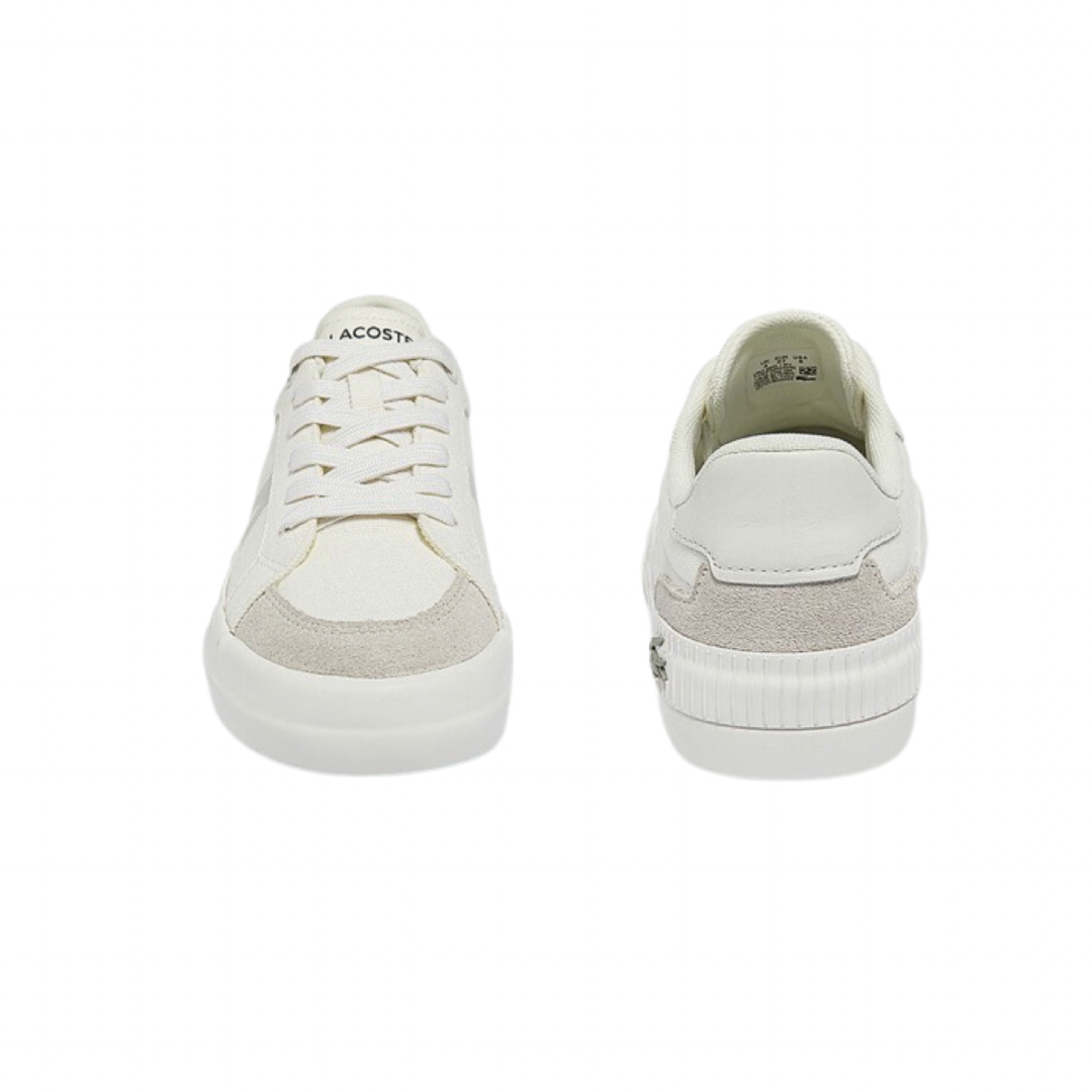 Women's Lacoste L004 Canvas White White Sneakers