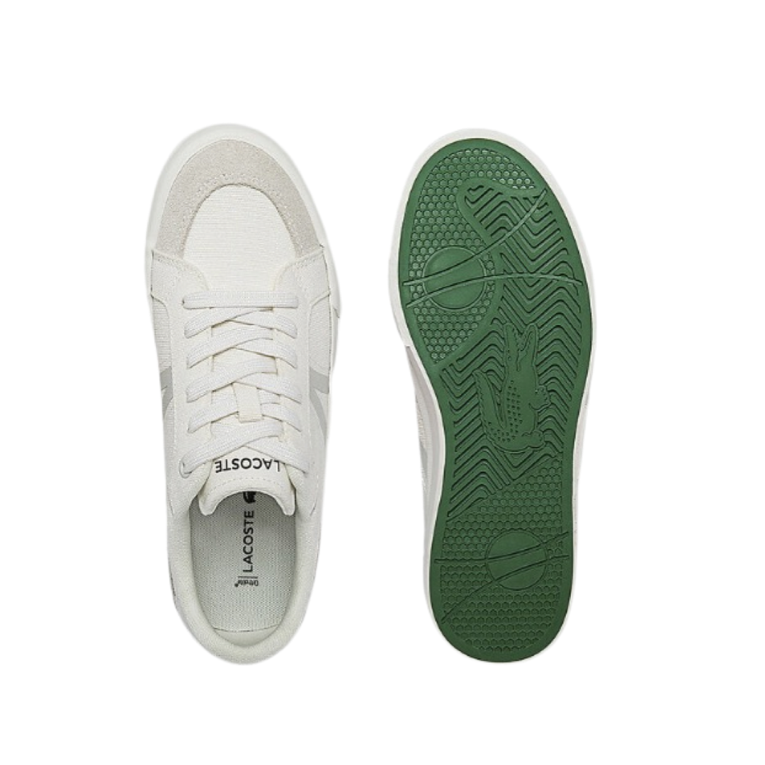 Women's Lacoste L004 Canvas White White Sneakers