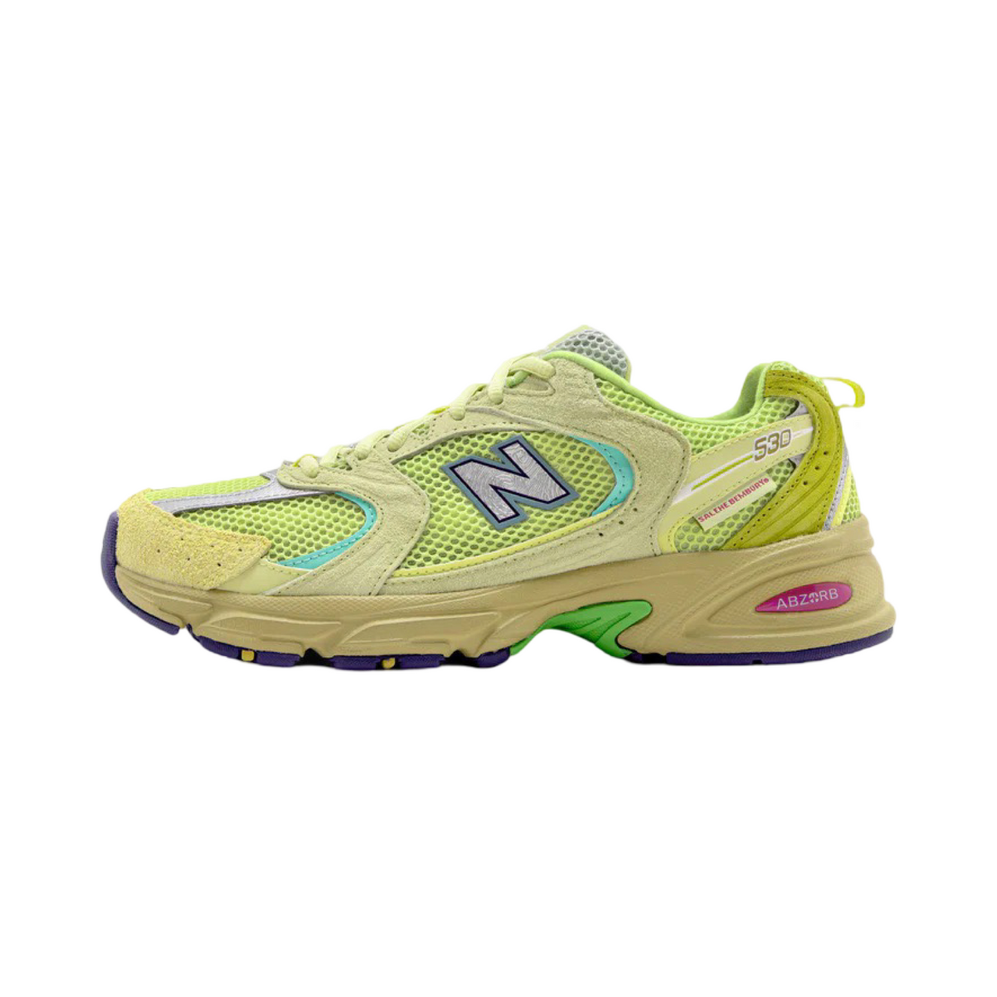 Salehe Bembury x New Balance 530 "Prosperity Be The Prize" Dusty Yellow Green Purple