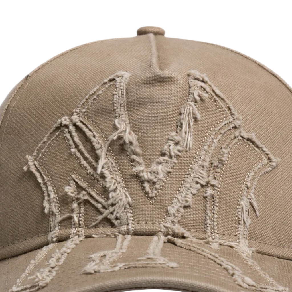 New Era 940 A-Frame Applique Distress Snapback New York Yankees Khaki Cap
